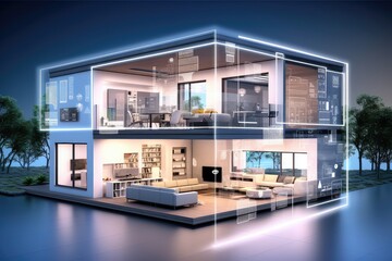 Modern smart home management system.