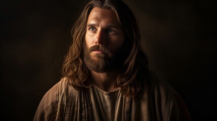 Close Up Serenity, Jesus' Face for Devotional Content