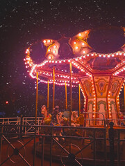 carousel at night