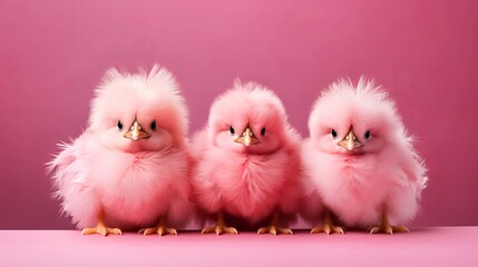 little pink chicks.