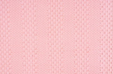 Pink color weave leather texture pattern.