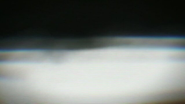 Cinematic vintage screen. Digital glitch retro futurism. Visual video effects stripes background, TV screen.
