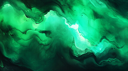 Abstract background , dark green liquid flowing, emerald green Jade shading, texture, under water...