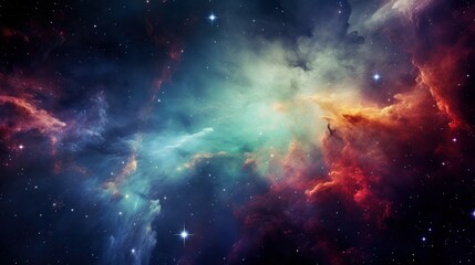 Colorful nebulas, galaxies and stars in deep space. Elements of this image furnished by NASA.  - obrazy, fototapety, plakaty
