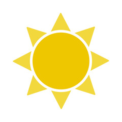 yellow summer sun vector design