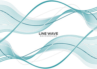 data visualization dynamic wave pattern vector
