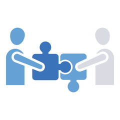 Partner, puzzle, teamwork icon