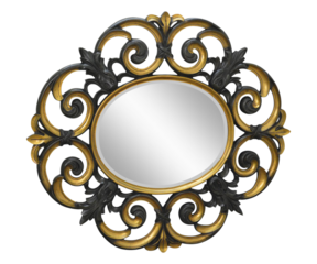Image of Classic Vintage Sunburst Circle Mirror