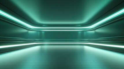 futuristic background, green, 3d space, technology, metaverse, tech 