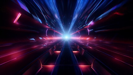 Tech abstract background with glowing lights