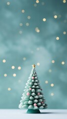 Sapin de Noël Enchanté et Magie des Fêtes en Pastel, Bannières et Cartes de Voeux - 673243131