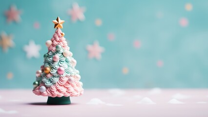Sapin de Noël Enchanté et Magie des Fêtes en Pastel, Bannières et Cartes de Voeux