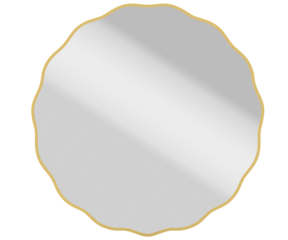 Image of Classic Vintage Sunburst Circle Mirror