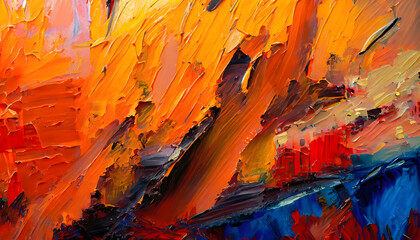 Mesmerizing Orange Background Wallpaper: Abstract Canvas Artistry
