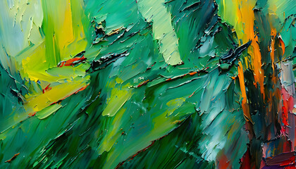 Mesmerizing Green Background Wallpaper: Abstract Canvas Artistry