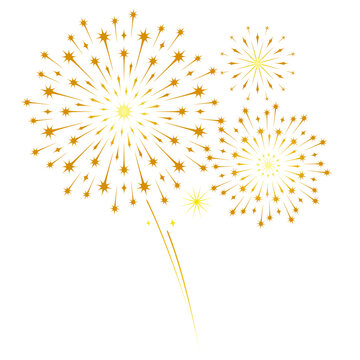 illustration of a fireworks vector for new year