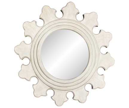 Image of Classic Vintage Sunburst Circle Mirror