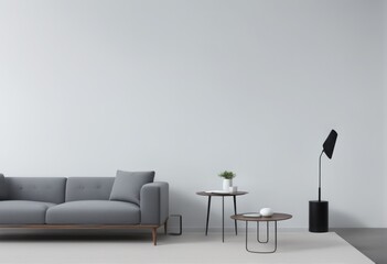 interior of empty living room with sofa and armchair interior of empty living room with sofa and armchair modern interior with sofa and coffee