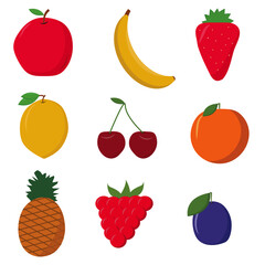 set of fruits