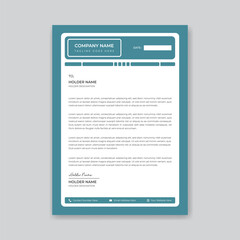 Naklejka premium Vector modern business and corporate letterhead template