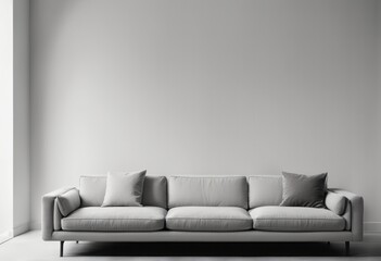 Fototapeta na wymiar white sofa in living room interior white sofa in living room interior modern bright interiors 3d rendering illustration