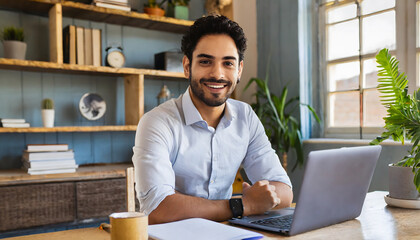businessman working on laptop computer
