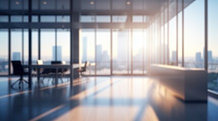 Fototapeta premium blurred background of modern office