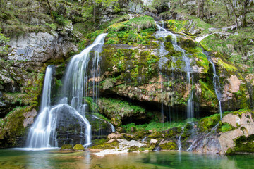 virje waterfall, slovenia, 