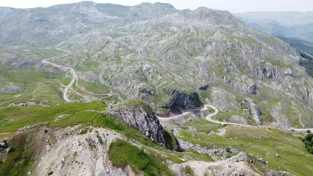 Beautiful landscape in the mountains of Bosnia 