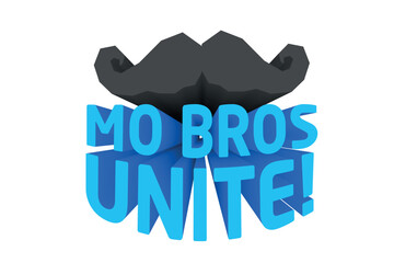 3D Text Design About Movember Awareness Quotes