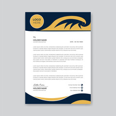 Vector modern business and corporate letterhead template