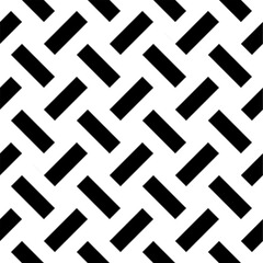 Seamless pattern with geometric motifs in black and white. Vector illustration.