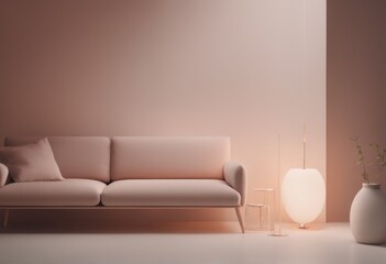 empty living room with sofa and lamp. 3d rendering empty living room with sofa and lamp. 3d rendering 3d rendering of a modern living room with a sofa