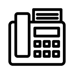 Fax Machine line icon.