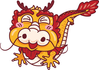 Dragon of new year 2024 elements