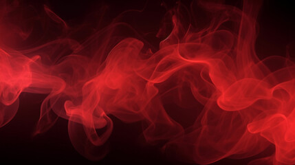 Arrière-plan de fumée de couleur rouge sur un fond noir. Fond pour conception et création graphique.