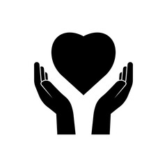 Charity Icon. Sharing, Donation Symbol.