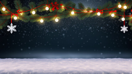 Naklejka premium Decorated Christmas tree