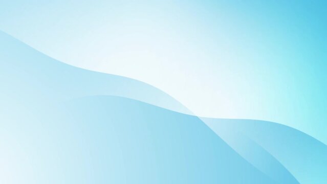 2D flat Animations loop 4K Blue color background abstract art with waves