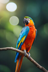 red and yellow macaw