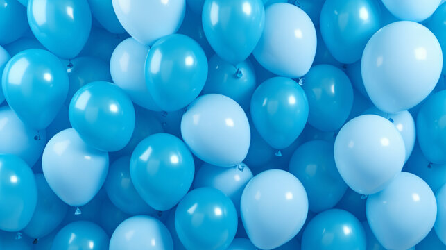 Blue Balloons Background