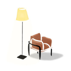 Fototapeta premium selsel_sofa_lamp