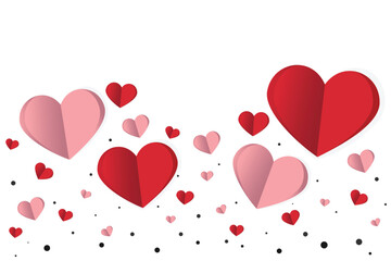 valentine, love, romantic, february 14, heart, celebration, illustration, decoration, day, nubes, romance, holiday, red, symbol, art,  white, card, design, pink, vector, calligraphic, calligraphy, gra © rymarenko