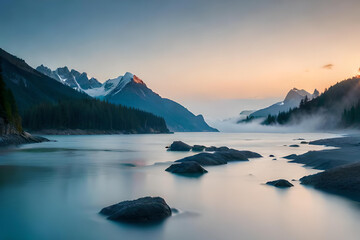 lake in the mountains