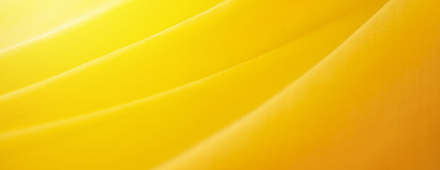 yellow silk background. Wave fabric banner copy space