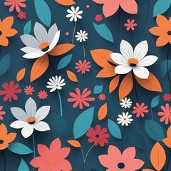 floral vector seamless pattern floral vector seamless pattern floral background, flowers, greeting card, vector illustration. beautiful flowers