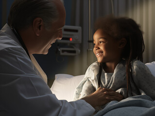 Doctor and child patient trust