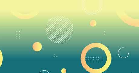 Abstract minimal gradient geometric circle background