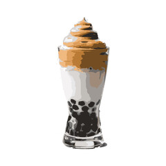 boba drink  illustration