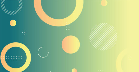 Abstract minimal gradient geometric circle background